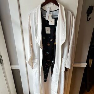 Fabletics matching pajama set and robe